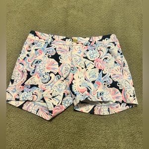 Lilly Pulitzer Callahan Stretch Knit Shorts 5 Inch Inseam Size 00